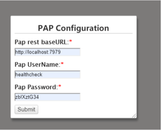 Set up pap parameter