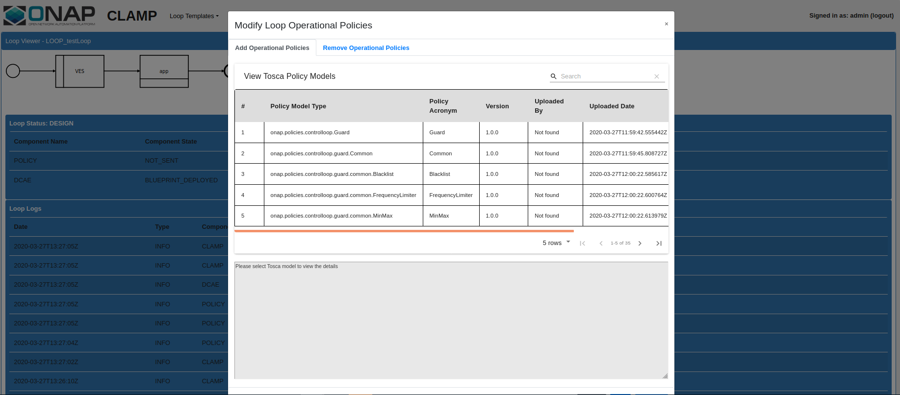 User Guide: Control loop in Policy/CLAMP — onap master documentation